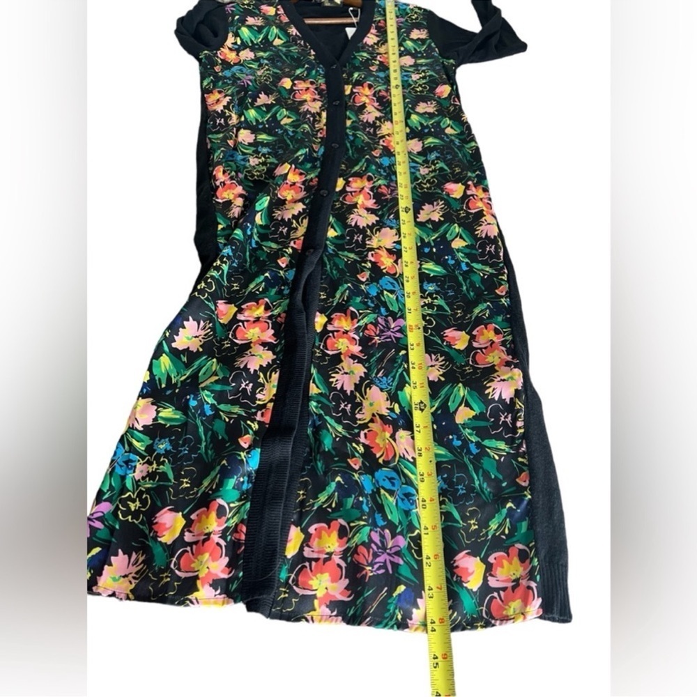 Ted Baker Tilja Longline Woven Front Cardigan - Picture 13 of 14